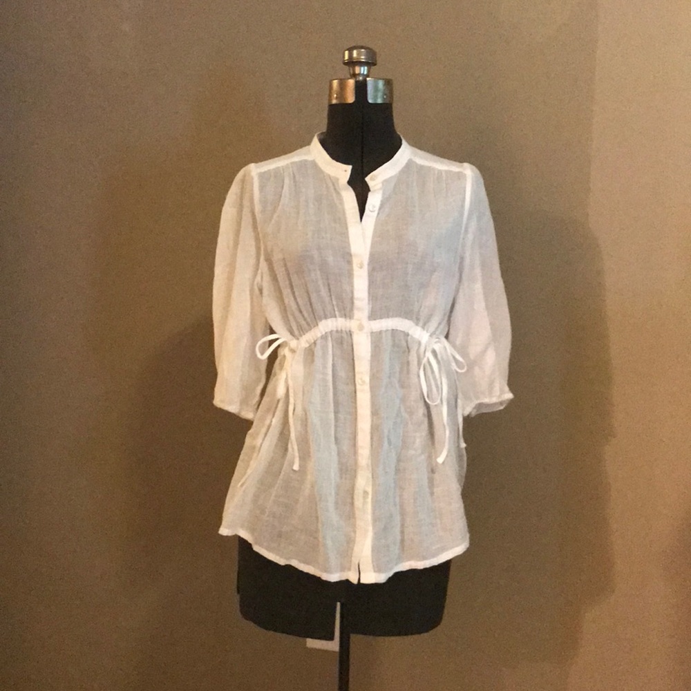 White sheer blouse - Banana Republic